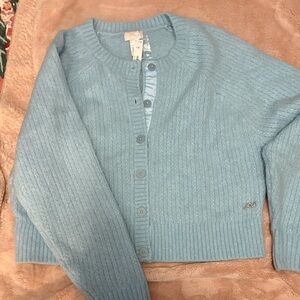 PINK Victoria's Secret Light Blue Cardigan